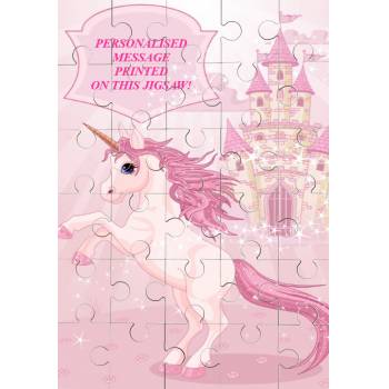 Pink Pony Greeting Personalised Jigsaw
