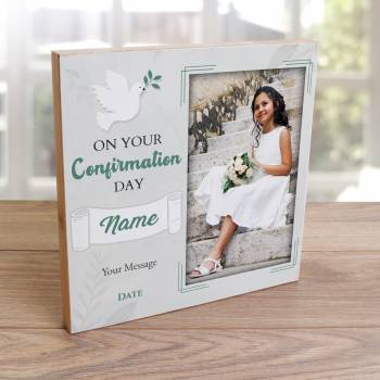 On your Confirmation - Wooden Photo Blocks