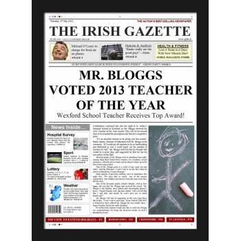 Teacher of the Year - Male Newspaper Spoof
