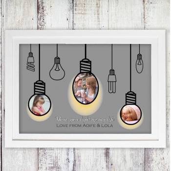 Any message/Light Bulbs A3 Poster