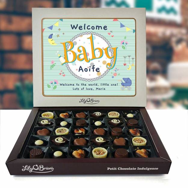 Welcome Baby Personalised Chocolate Box 290g