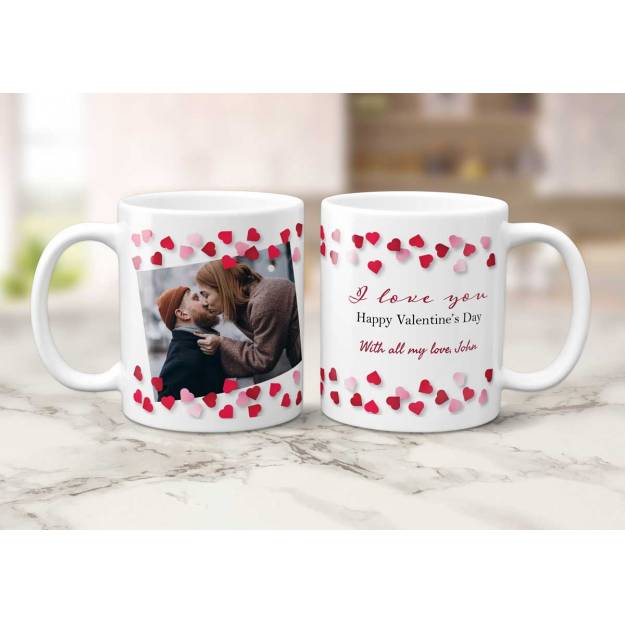 Happy Valentine's Day Any Photo Personalised Mug