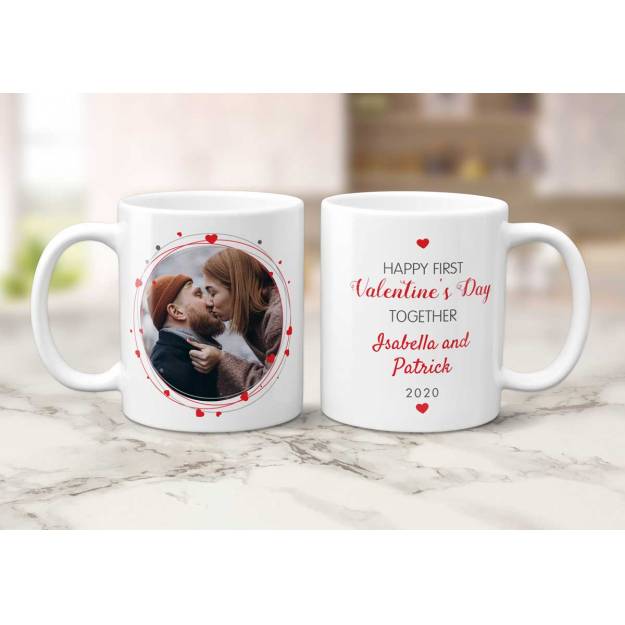 Happy First Valentine's Day - Personalised Mug