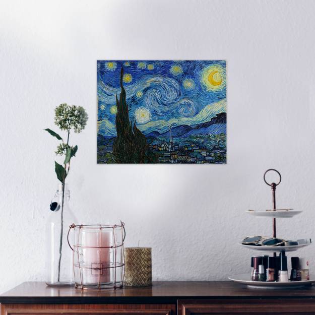 The Starry Night by Vincent Van Gogh - Stretched Canvas