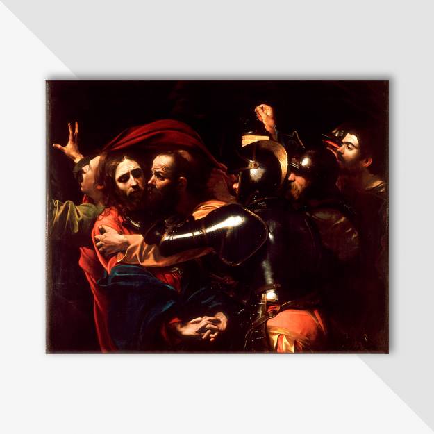 The Taking of Christ by Caravaggio - Stretched Canvas