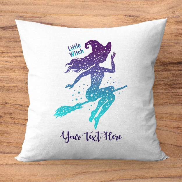 Little Witch Personalised Cushion Square