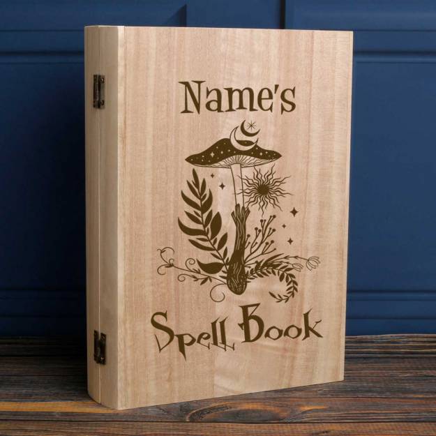 Spell Book - Personalised Wooden Keepsake Book