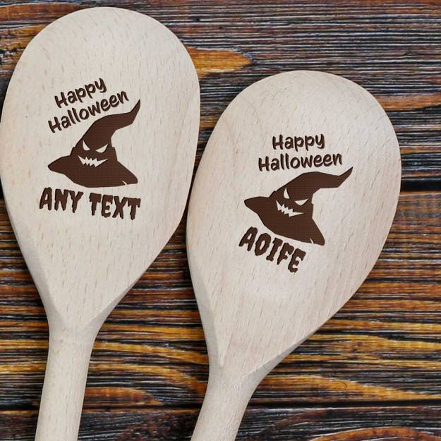 Any Name Witch Hat - Personalised Wooden Spoon