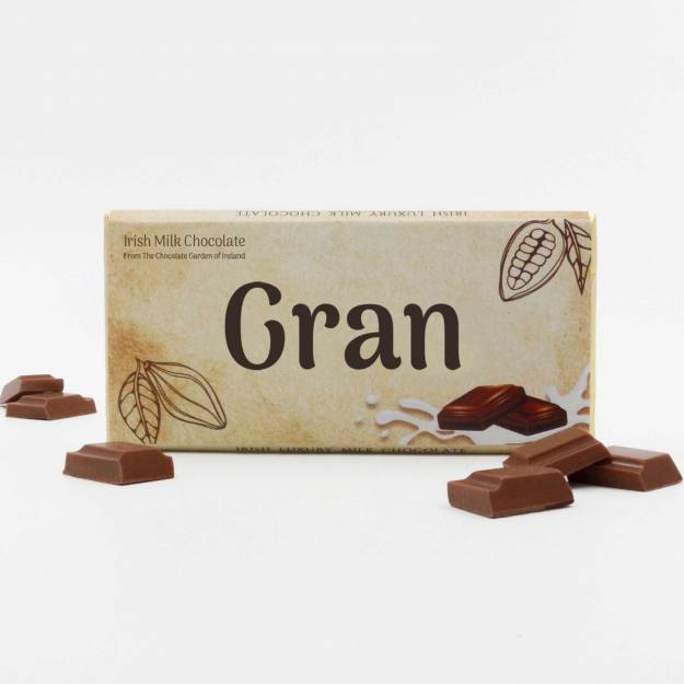 Gran - Personalised Irish Milk Chocolate Bar 75g