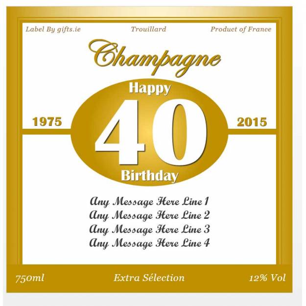 Birthday Personalised Champagne