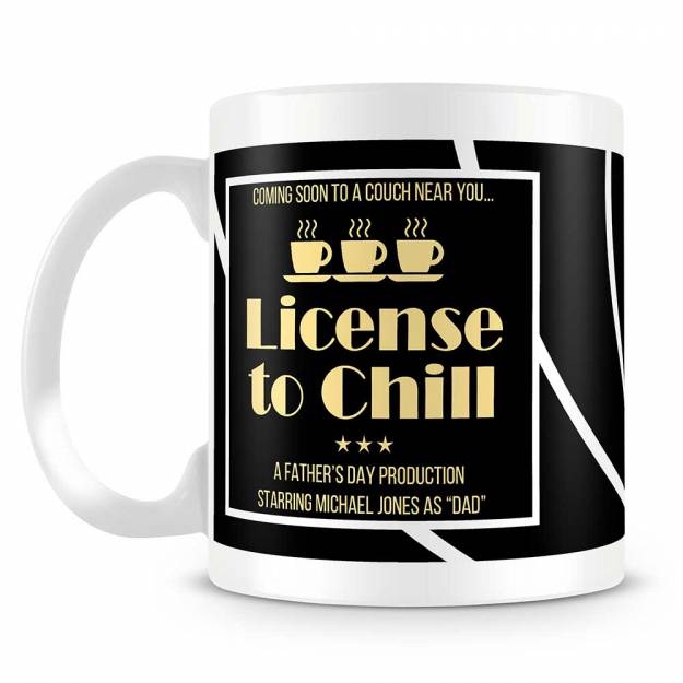 License to Chill Personalised Photo Mug