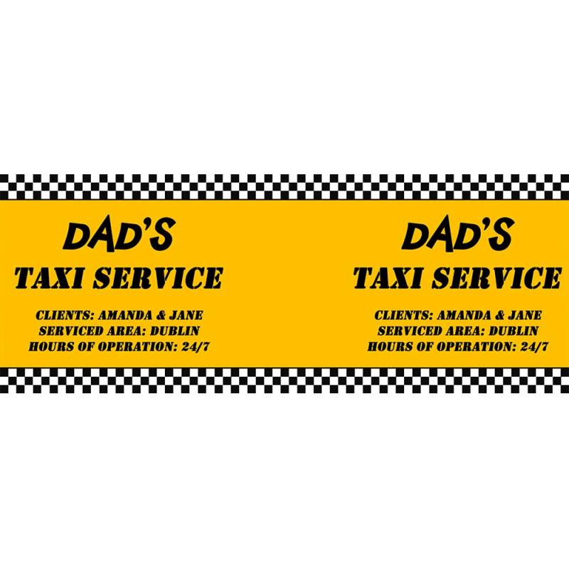 Dad's Taxi Service Personalised Photo Mug
