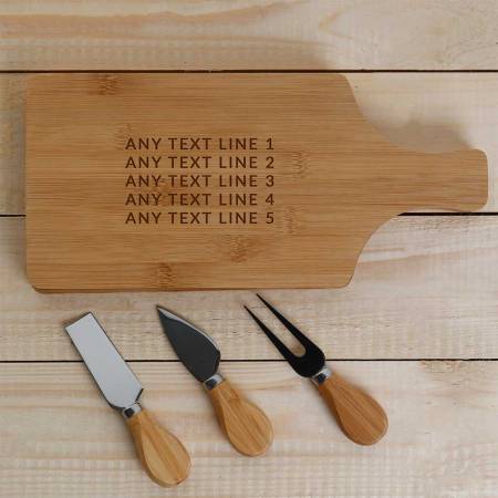 Any Text Engraved Cheeseboard