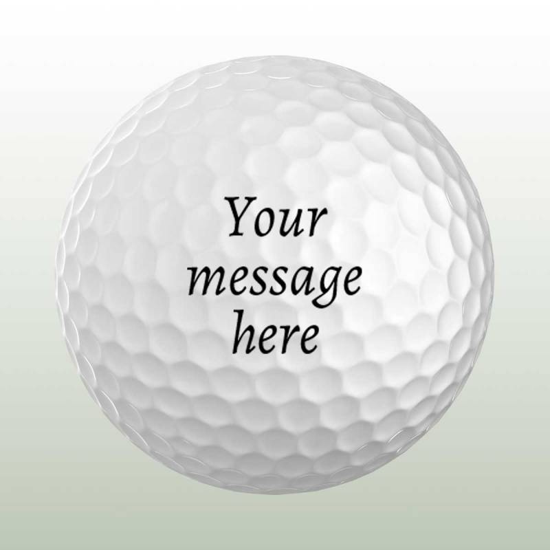 Any Text Personalised Golf Ball