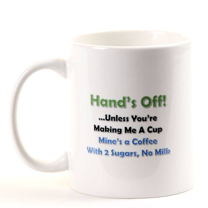 Hands Off My Cuppa Personalised Mug