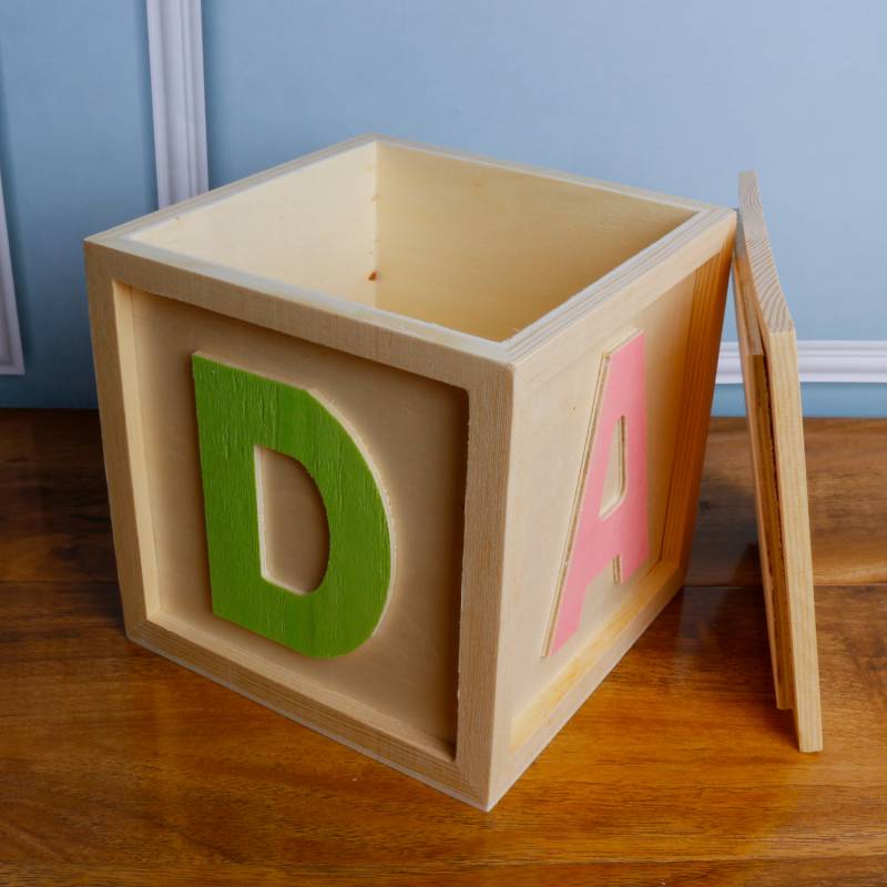 Child Name and Any Text - Personalised Letter Block Box