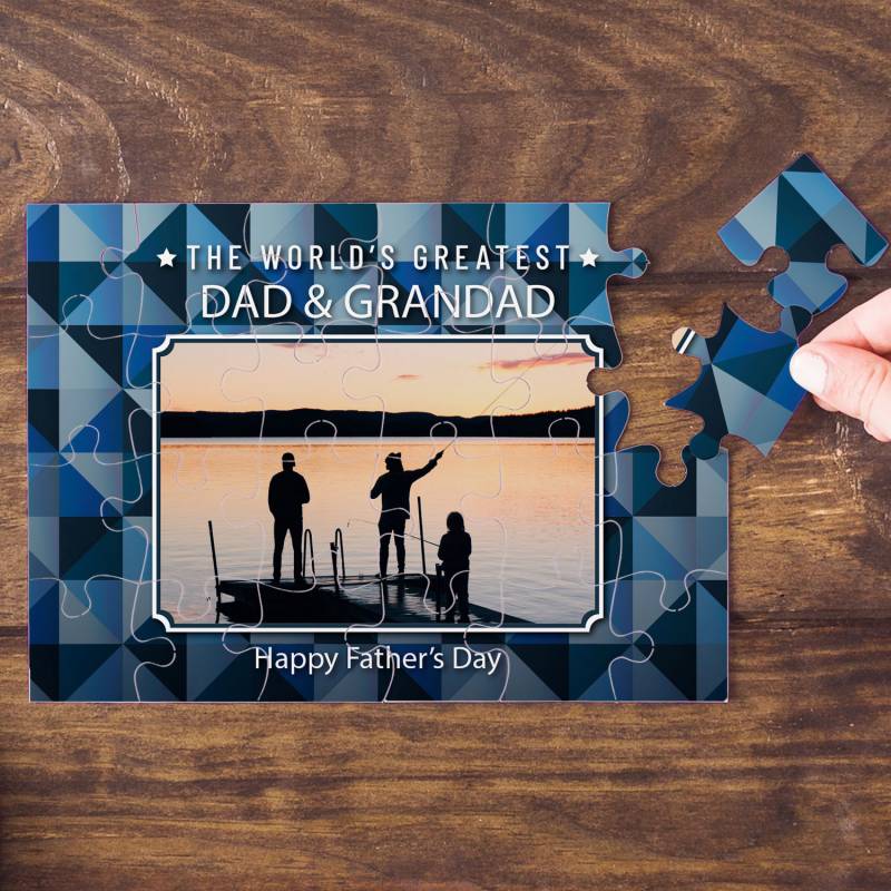 Happy Father's Day Photo Personalised Jigsaw_DUPLICATE