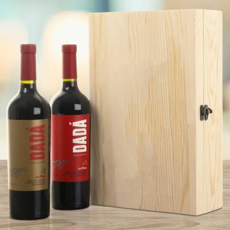 Custom Design - Personalised Wooden Double Wine Box