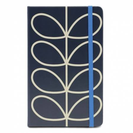 Orla Kiely Notebook A4 Squared - Linear Stem Grey