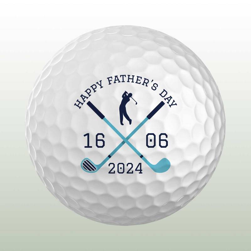 Father's Day 2023 Personalised Golf Ball - Set of 3 Balls