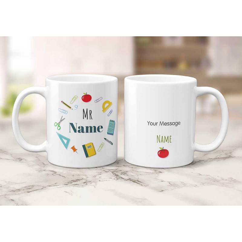 Mr Any Name Any Message Teacher's Day Personalised Mug