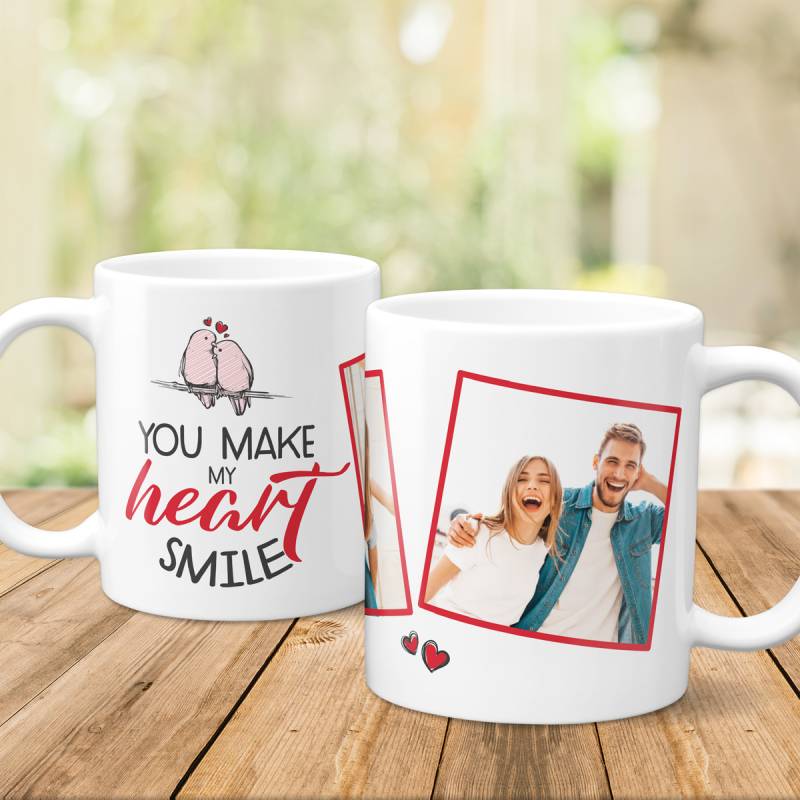 You Make My Heart Smile - Personalised Mug