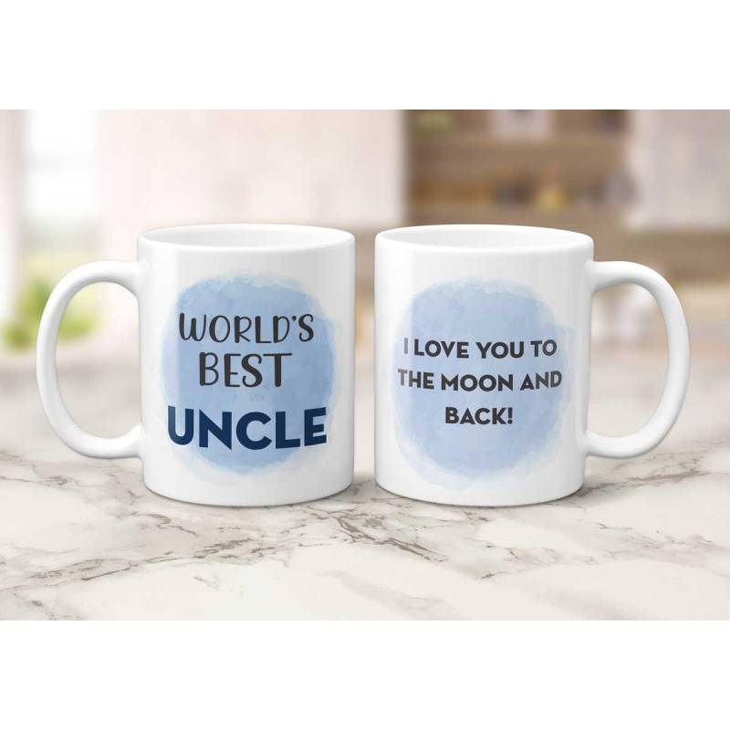 World's Best Any Title And Message Blue Watercolour - Personalised Mug