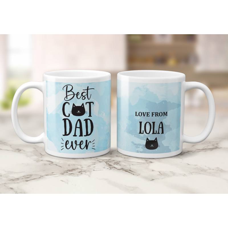 Best Cat Dad Ever - Personalised Mug