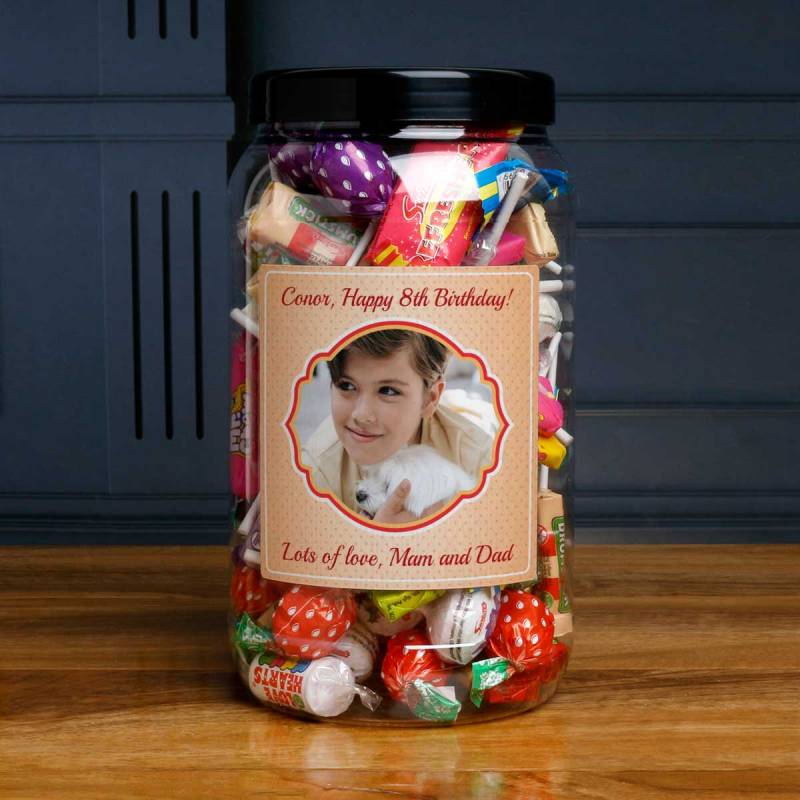 Any Photo And Message - Personalised Sweets Jar