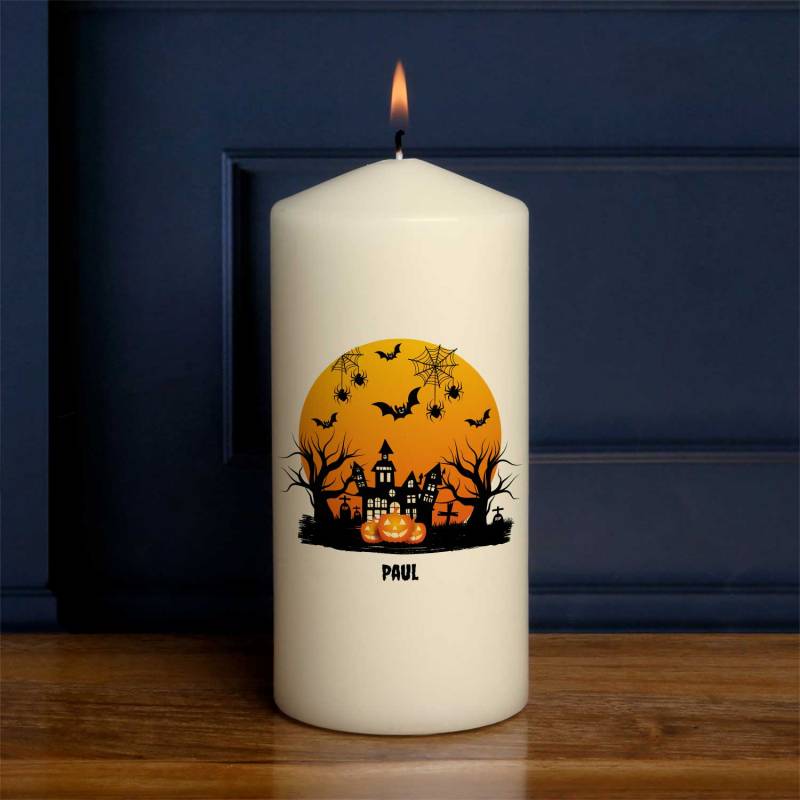 Haunted Castle - Personalised Candle