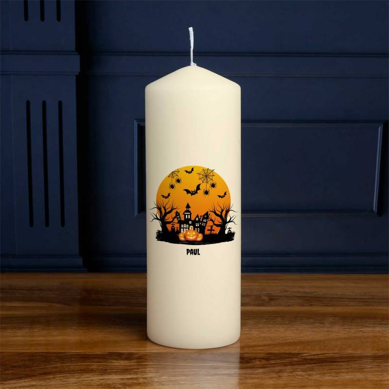 Haunted Castle - Personalised Candle