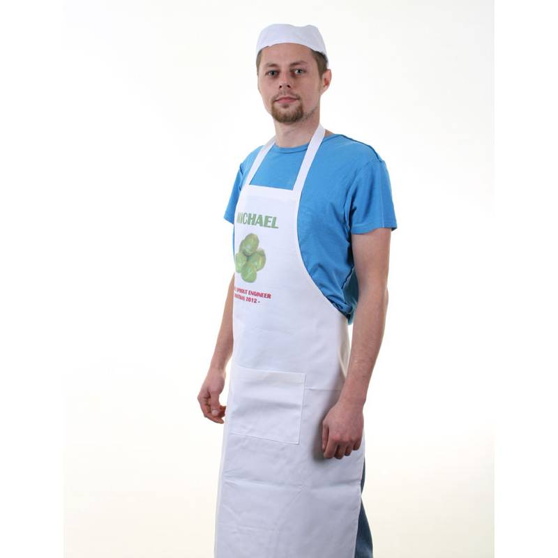 Brussel Sprout Engineer Apron Personalised