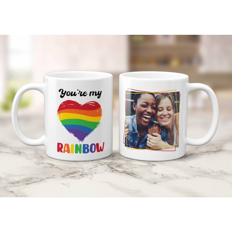 Love Rainbow Hearts - Personalised Mug_DUPLICATE