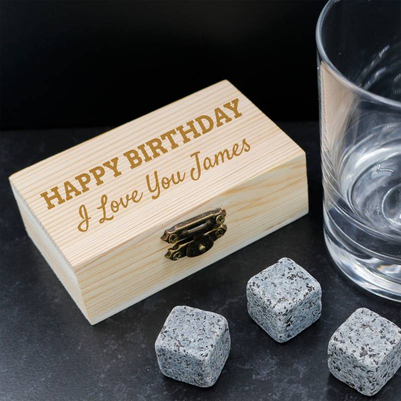 Any Name and Message - Whiskey Cooling Stones (8pcs set)