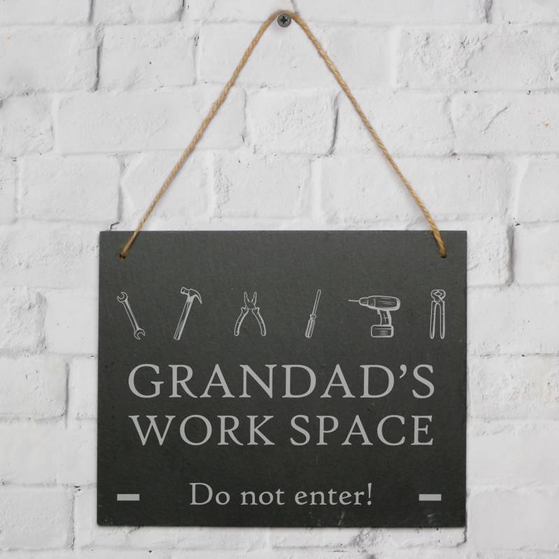 Any Text Tools Design - Personalised Large Hanging Slate