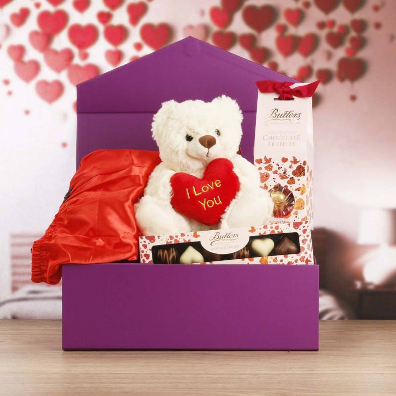 Lingerie (Two Piece), Bear & Butlers Love Heart Chocs Gift Box