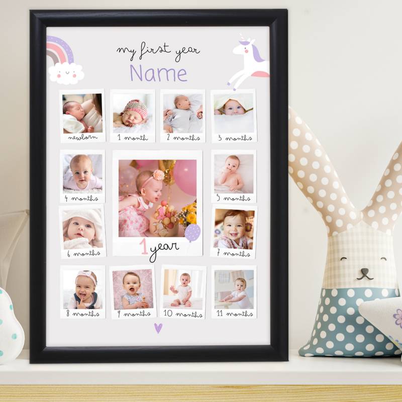 My First Year Memories Personalised Poster
