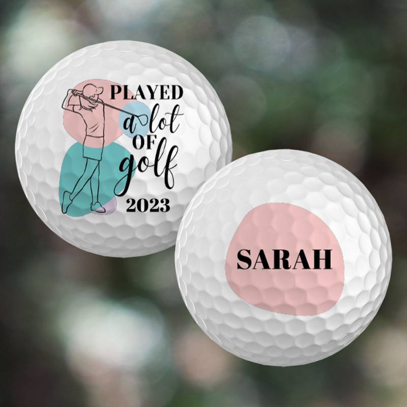 Any Text Personalised Golf Ball - Set of 3 Balls_DUPLICATE