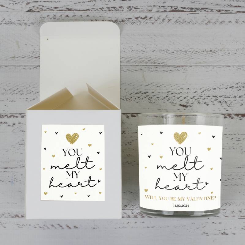 You Melt my Heart - Personalised Scented Candle