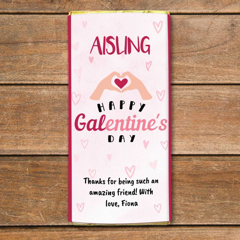 Happy Galentine's Day - Personalised Chocolate Bar