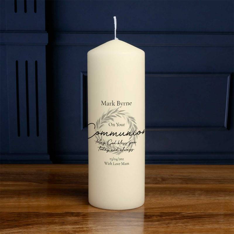 On your Communion - Personalised Candle