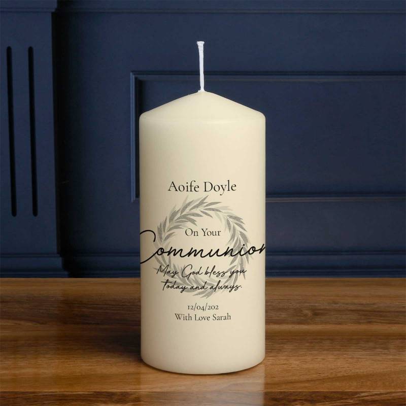 On your Communion - Personalised Candle