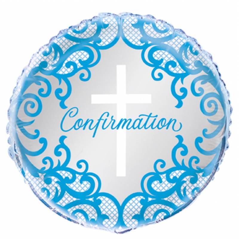 Conirmation Balloon - available in Pink, Blue or Silver