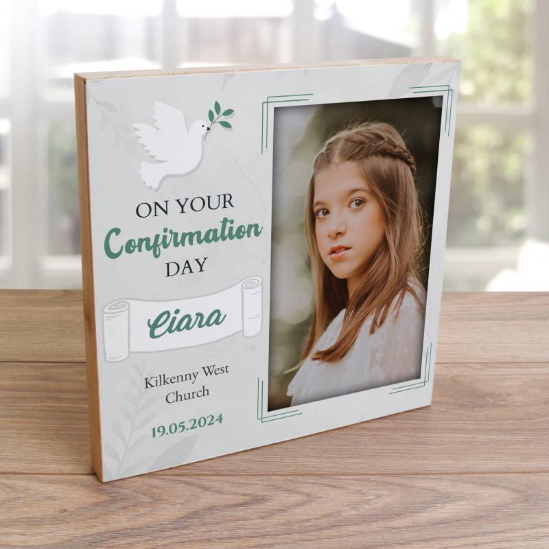On your Confirmation - Wooden Photo Blocks