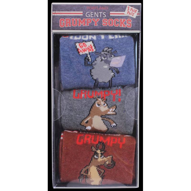 Gents Grumpy Socks - 3 Pair Pack