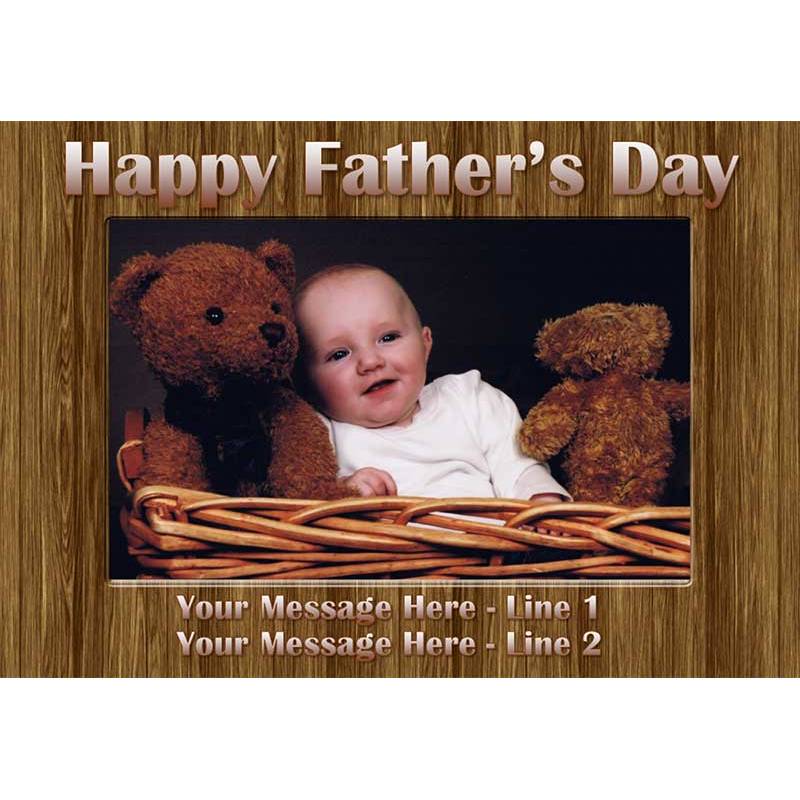 Happy Fathers Day Photo Personalised Jigsaw