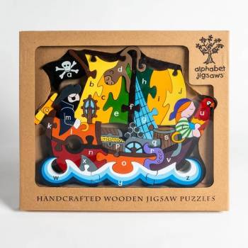 Handcrafted Pirate Ship Wooden Jigsaw Puzzle
