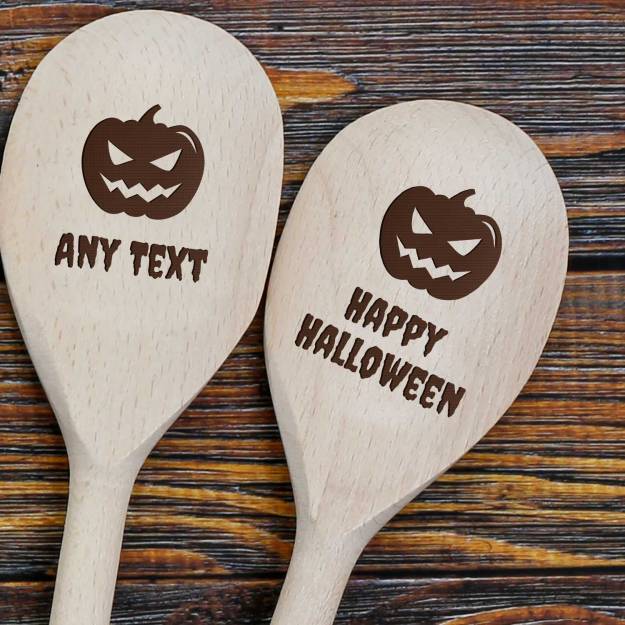 Any Name Pumpkin - Personalised Wooden Spoon