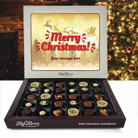 Merry Christmas Any Message Personalised Chocolate Box 290g
