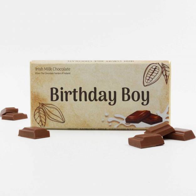 Birthday Boy - Personalised Irish Milk Chocolate Bar 75g